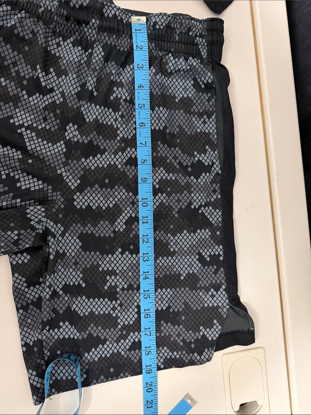Nike Black and Gray Camo Athletic Shorts - Picture 4 of 4